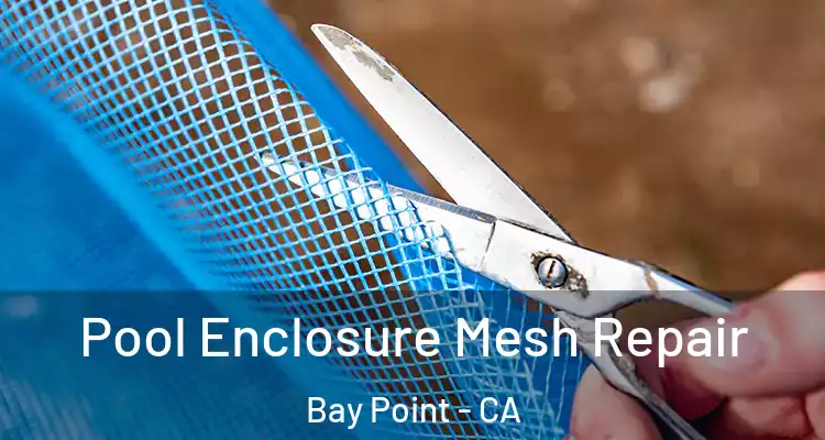  Pool Enclosure Mesh Repair Bay Point - CA